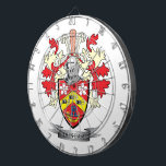 Duncan Family Crest Coat of Arms Dartboard<br><div class="desc">Duncan family crest and Scottish Duncan coat of arms. For men with the Duncan surname,  and for women with the Duncan last name. Click 'Duncan Family Crest' to see all our designs featuring the Duncan family name.</div>