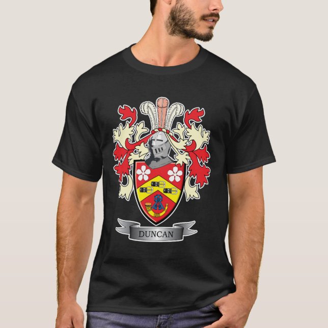 Duncan Family Crest Coat of Arms T-Shirt (Front)