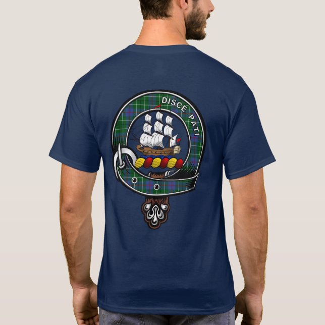 Duncan Tartan Clan Badge  T-Shirt (Back)