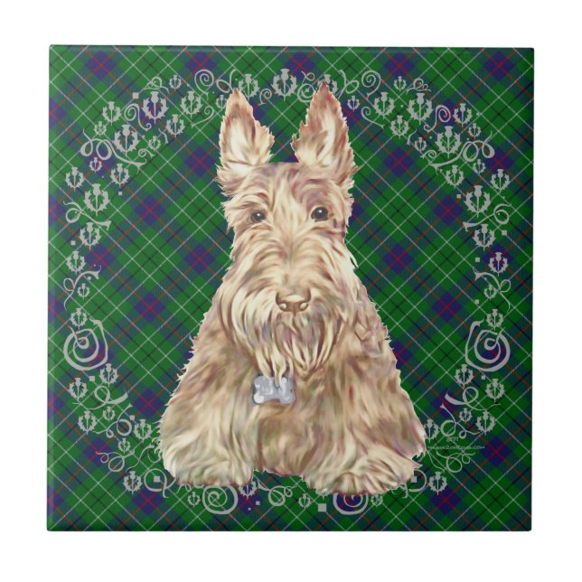 Duncan Tartan Scottie Tile (Front)