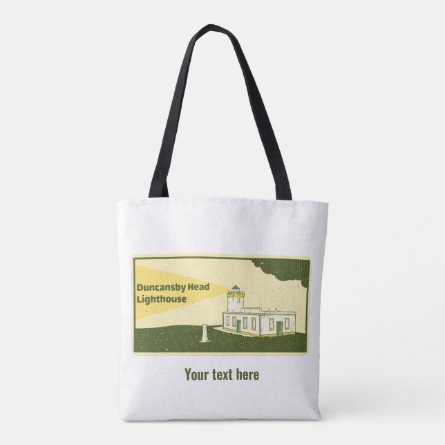 Duncansby Head Lighthouse Tote Bag (Back)
