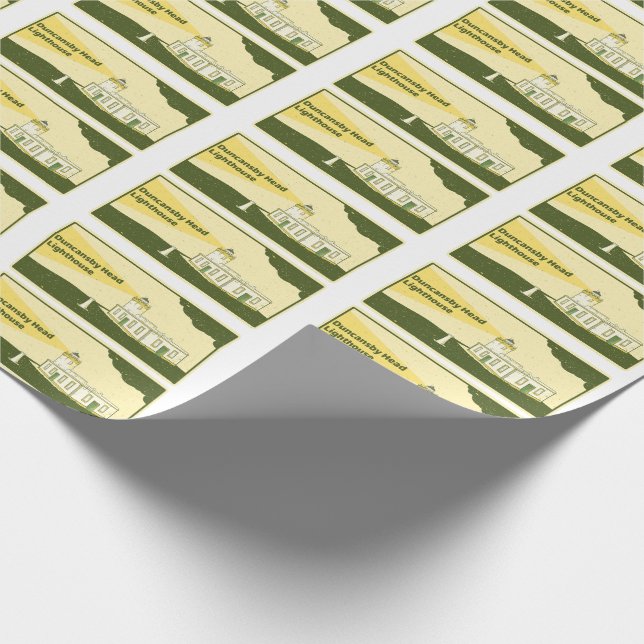 Duncansby Head Lighthouse Wrapping Paper (Corner)