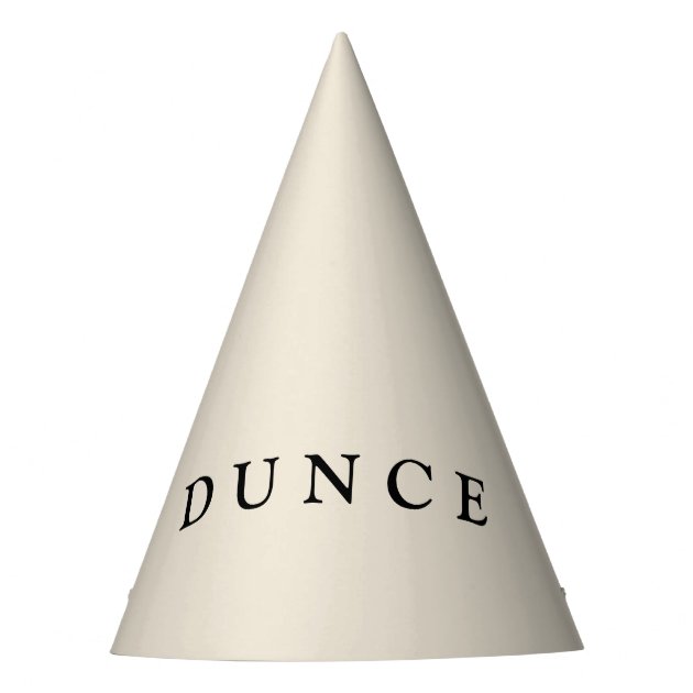 Dunce Hat | Zazzle.co.uk