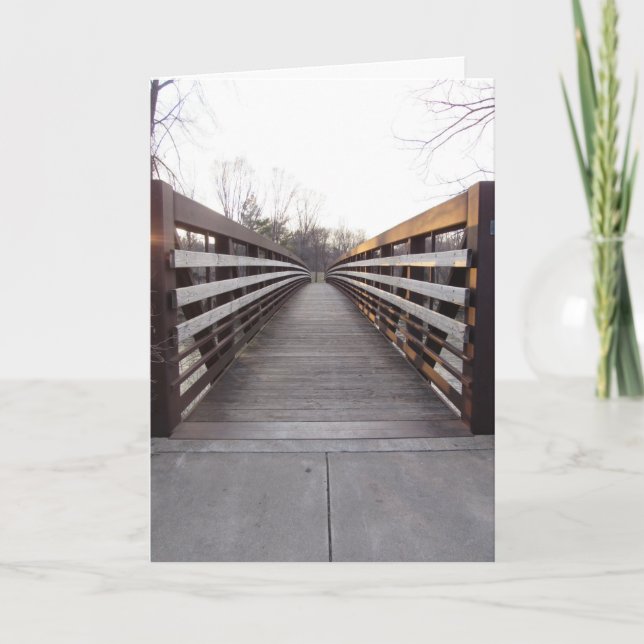 "Dundas Bridge at Sunset" Congratulatory Card #2 (Front)