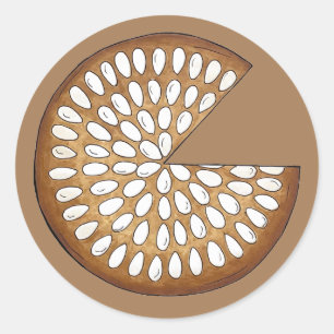 Dundee Cake Scotland Scottish Food British Bakes Classic Round Sticker