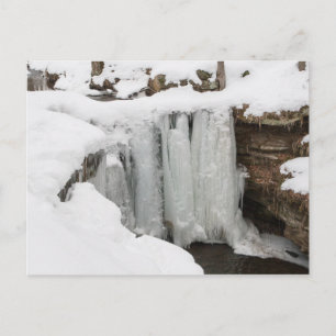 Dundee Falls in Winter, Ohio Postcard