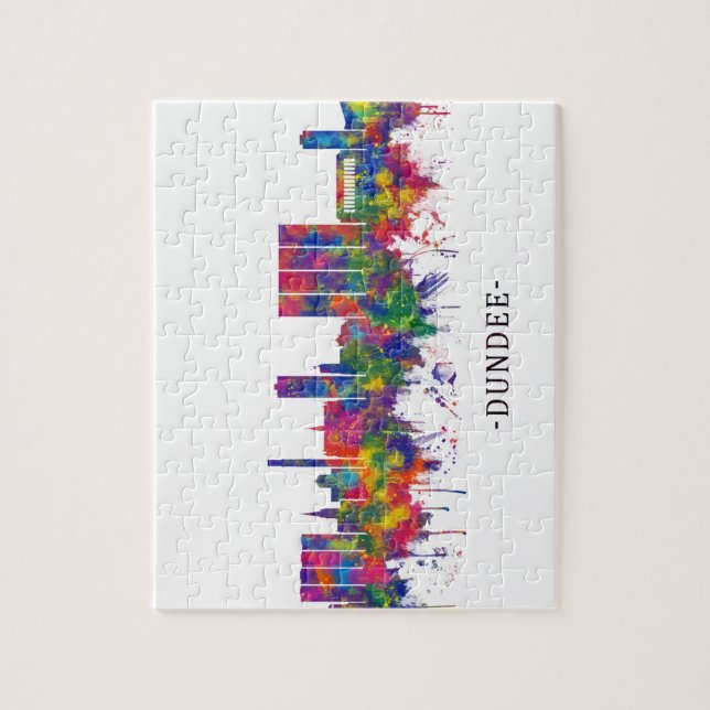 Dundee Scotland Skyline Jigsaw Puzzle (Vertical)