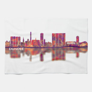 Dundee Scotland Skyline Tea Towel