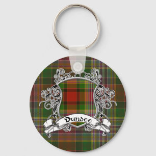 Dundee Tartan Shield Key Ring