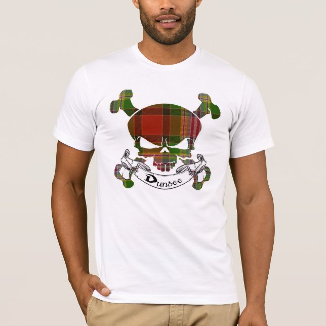 Dundee Tartan Skull T-Shirt (Front)