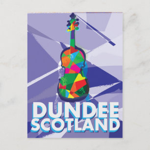 Dundee Vintage Travel poster Postcard