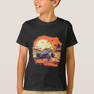 Dune Buggy Clic Beach Car Retro Vintage Sunset Gra T-Shirt