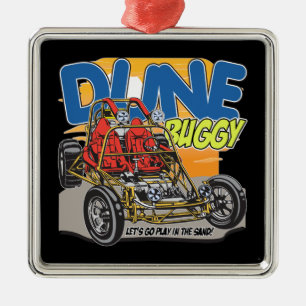 Dune Buggy Play in the Sand Metal Tree Decoration