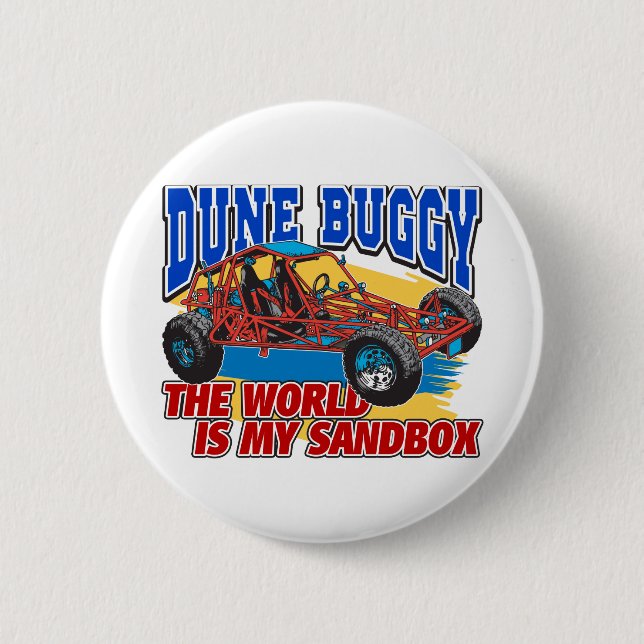 Dune Buggy Sandbox 6 Cm Round Badge (Front)