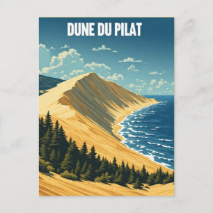 Dune Du Pilat Atlantic Coast France Scenic View Postcard