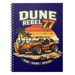 Dune Rebel 77 Beach Buggy Spiral Notebook