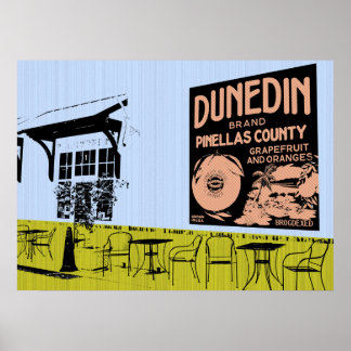 Dunedin, Florida artwork - tourist photos Poster