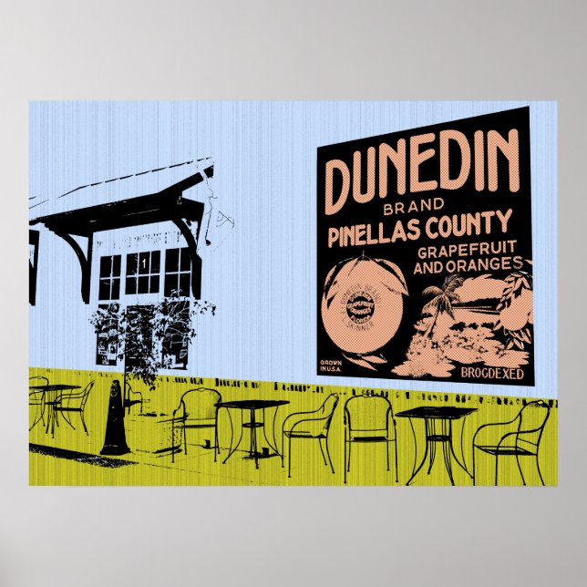 Dunedin, Florida artwork - tourist photos Poster (Front)