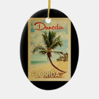 Dunedin Palm Tree Vintage Travel