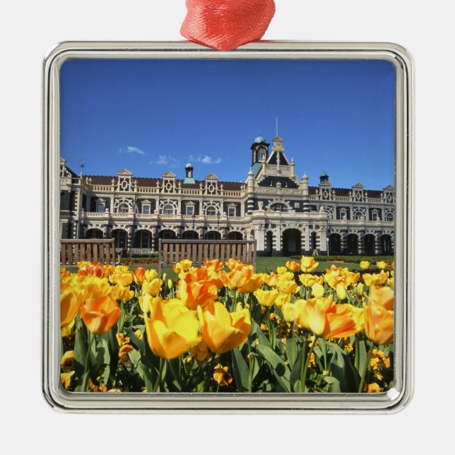 Dunedin Railway Station Metal Tree Decoration (Front)