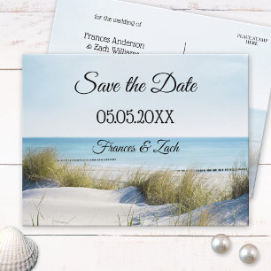 Dunes and Beach Save the Date Postcard