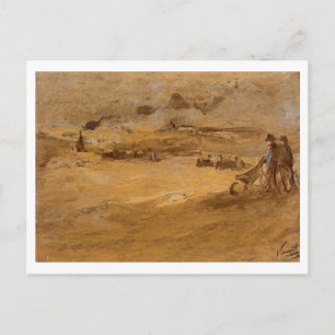 Dunes with Figures, Vincent van Gogh Postcard