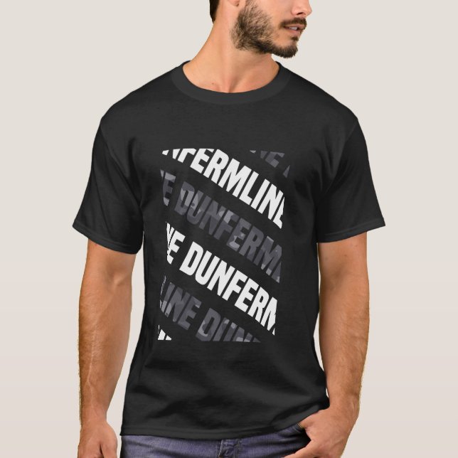 Dunfermline Camo Pattern Grey Camouflage T-Shirt (Front)