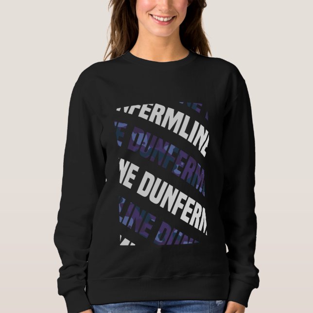 Dunfermline Camo Pattern Purple Camouflage Sweatshirt (Front)