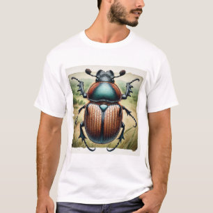 Dung Beetle 210824IREF201 - Watercolor T-Shirt