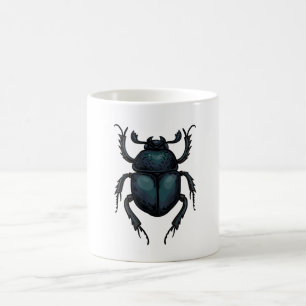 Dung beetle coffee mug
