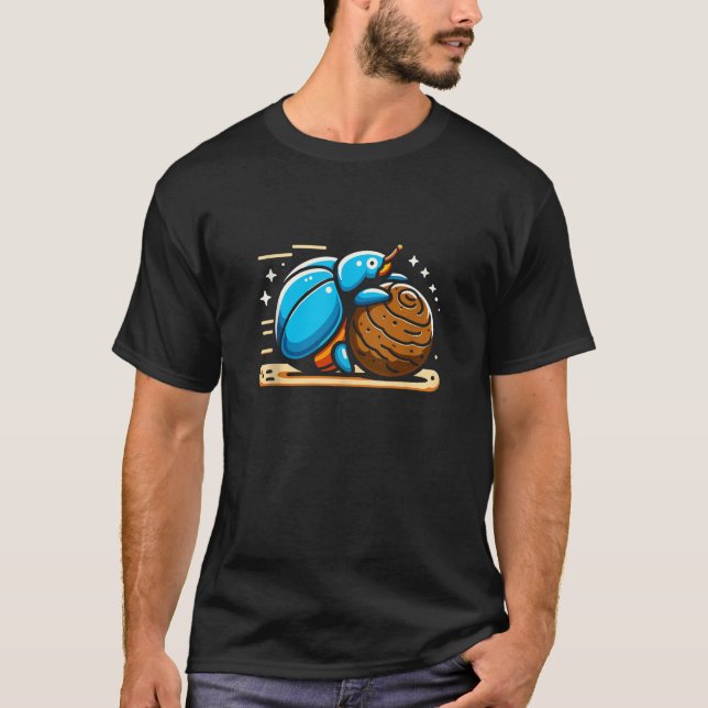 Dung Beetle Insect Lover Entomology Future Entomol T-Shirt (Front)