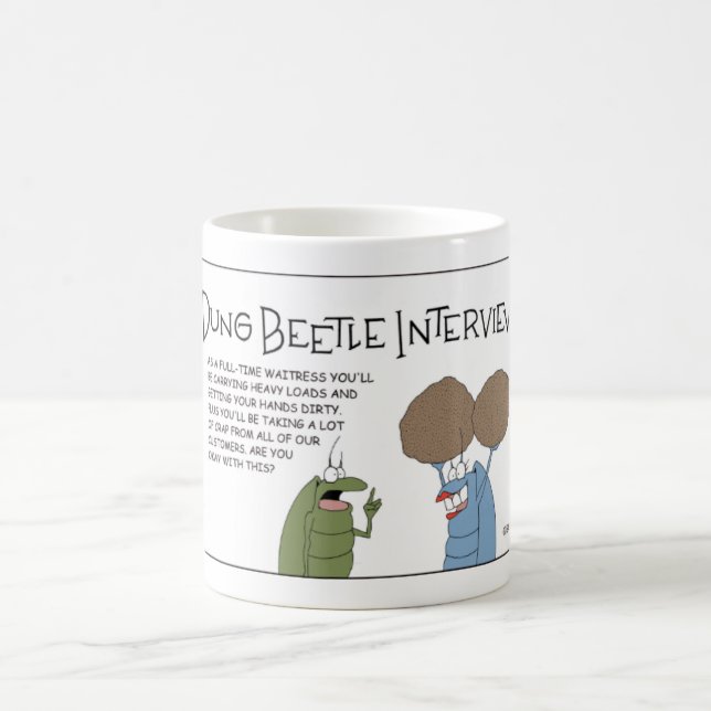 Dung Beetle Interview Coffee Mug (Center)