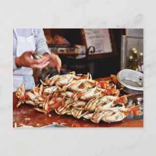 Dungeness Crab At Fishermans Wharf In San Francisc Postcard