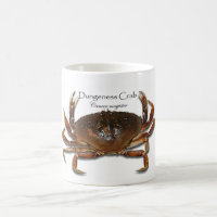 Dungeness Real, Crab 3D, Crab 3D white Mug