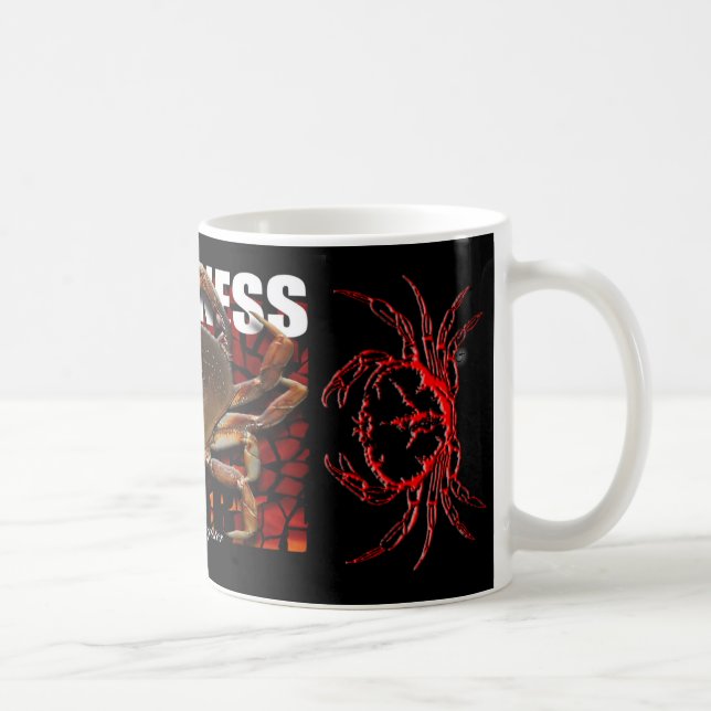 Dungeness Real Mosaic, Crab 3D, Crab 3D  Mug (Right)