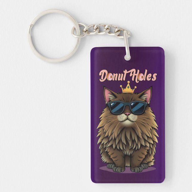 Dungeon Crawler Doughnut Holes Purple Key Ring (Front)