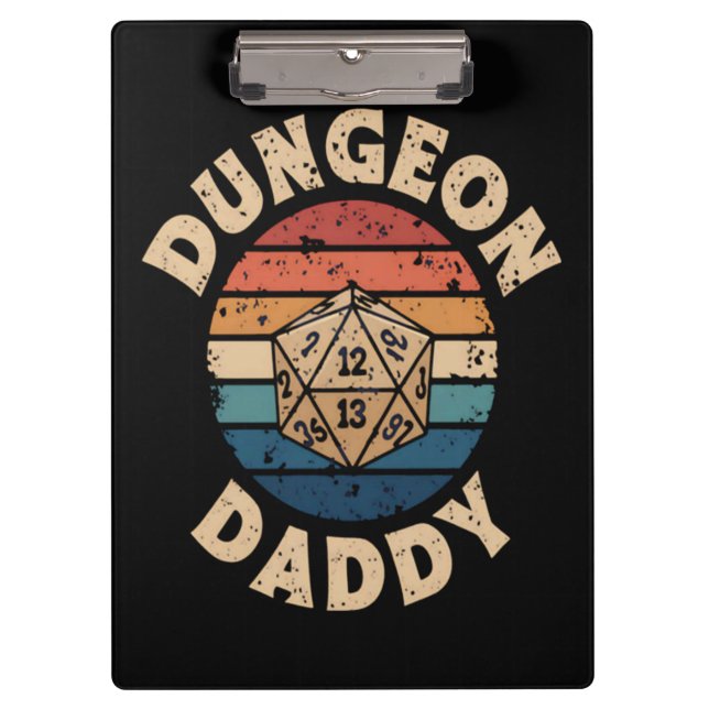 Dungeon Daddy Fathers Day Clipboard (Front)