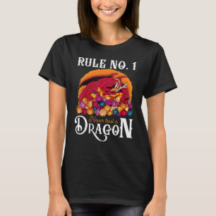 Dungeon Dice Shirt Never Trust A Dragon RPG Gamers