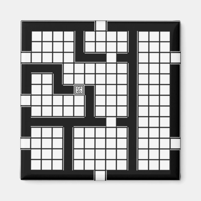 Dungeon Geomorph Magnet 9 (Front)