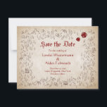 Dungeon Map RPG Gamer Wedding Save The Date<br><div class="desc">This design is a natural 20! Featuring a rpg tabletop dungeon map with scattere dice,  this design is perfect for your rpg gamer wedding or DND wedding. Order your printed invitations and party supplies or download your digital invitations now for a day they'll never forget!</div>