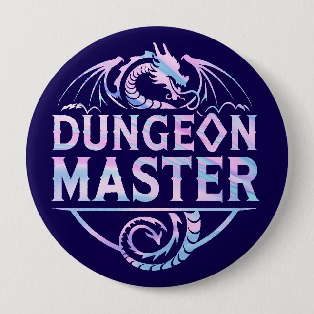 Dungeon Master 10 Cm Round Badge (Front)