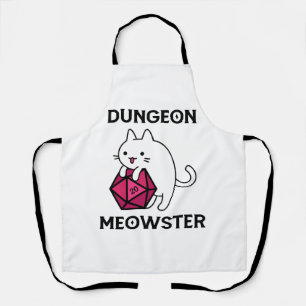 Dungeon Meowster Cat Funny Apron