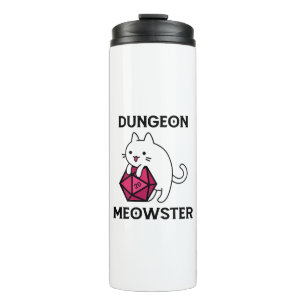 Dungeon Meowster Cat Funny Thermal Tumbler