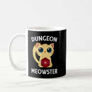 Dungeon Meowster Funny-Nerdy Cat D20 RPG Fantasy G Coffee Mug