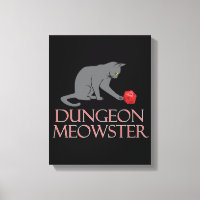 Dungeon Meowster Funny RPG Cat with Dice