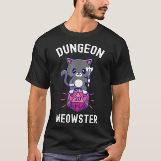 Dungeon Meowster RPG Dice Fairy Kawaii Cat  T-Shirt