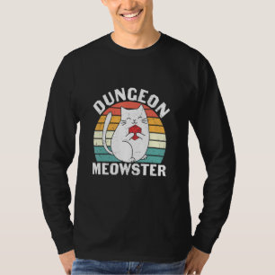 Dungeon Meowster Rpg Tabletop Gaming Dm Role Playe T-Shirt