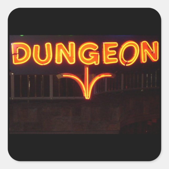 DUNGEON SQUARE STICKER (Front)