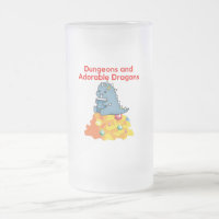 Dungeons and Adorable Dragons  Frosted Glass Beer 