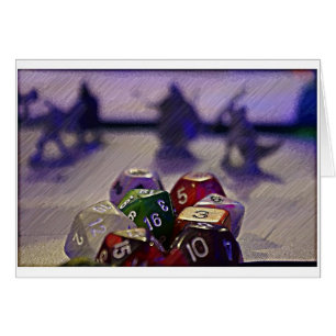 Dungeons and Dragon Dice Card